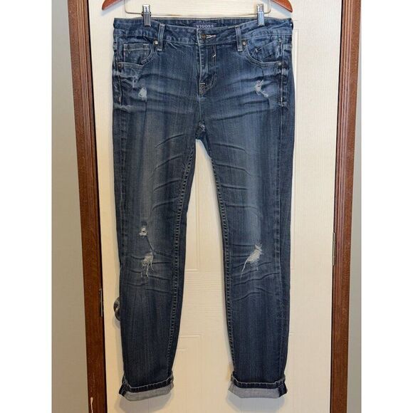 Vigoss The Boyfriend Mid-Rise Rolled Up Skinny Jeans Size 9 - Picture 12 of 13